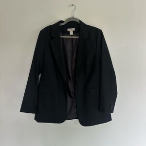 H&M Black Blazer Classic Suit Jacket